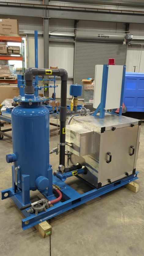 Soil Vapor Extraction Skid with Sound Enclosure, Moisture Separator Tank, and Local Control Station